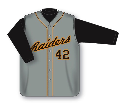 Custom Made Full Button Sleeveless Baseball Jersey - Click Image to Close